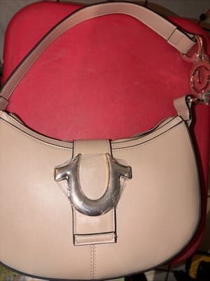 New True Religion Women's Mini Flap Crossbody Tan Bag Purse Y2K Style - Image 1