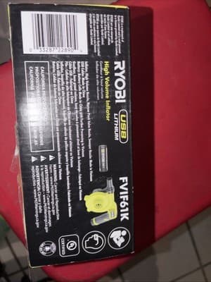 Ryobi High Volume Inflator (Tool Only) No Tips Fvif61 Shan - Thumbnail 3