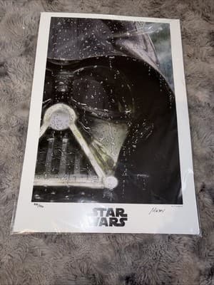 STAR WARS REGRETS DARTH VADER LITHOGRAPH SIGNED BY MASEY LIMITED EDITION OF 750 - Image 1
