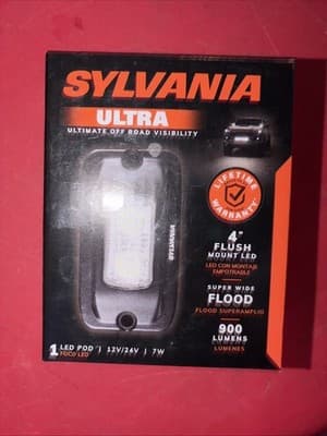 SYLVANIA LED Flush Mount 4” Light Pod Super Wide Flood 900 Lumens - Image 1