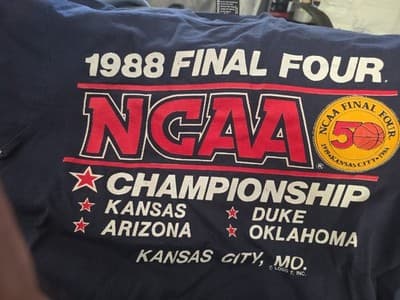 Vintage 1988 Men’s Final Four March Madness Shirt Adult L Single Stitch - Thumbnail 2