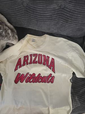 Vintage 1990's University Of Arizona Champion Jersey Large *read Description * - Image 1