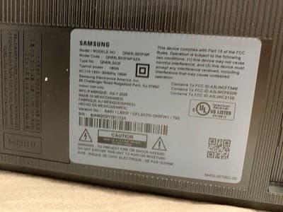 Samsung The Frame LS03B QN65LS03BAF 65" 4K UHD QLED Smart TV - Charcoal Black - Thumbnail 2