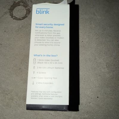 Blink Video Doorbell - Black (Standalone) - Thumbnail 2