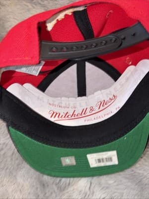 Houston Rockets Mitchell & Ness NBA Snapback Hat 2Tone Hardwood Classics Cap - Thumbnail 4