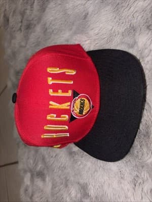 Houston Rockets Mitchell & Ness NBA Snapback Hat 2Tone Hardwood Classics Cap - Image 1