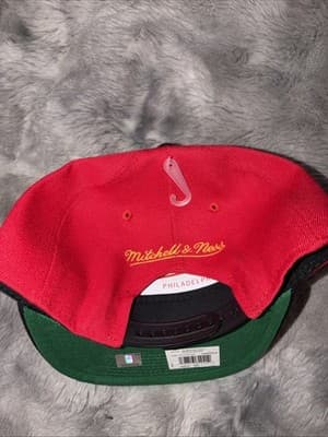 Houston Rockets Mitchell & Ness NBA Snapback Hat 2Tone Hardwood Classics Cap - Thumbnail 2