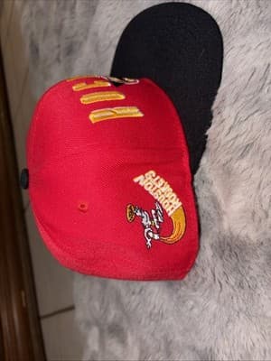 Houston Rockets Mitchell & Ness NBA Snapback Hat 2Tone Hardwood Classics Cap - Thumbnail 3