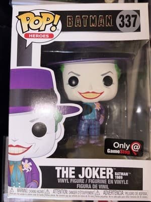 Funko POP Batman The Joker #337 Vinyl Figure 1989 Gamestop Exclusive New - Image 1