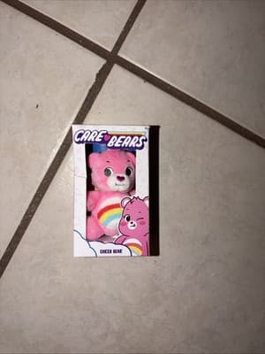 NIB CARE BEARS Mini Plush 3" PINK CHEER BEAR , Harmony, Laugh O Lot OG - Image 1