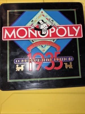 Monopoly Commemorative Edition Board Game 1935 In Tin Box Parker Brothers - Image 1