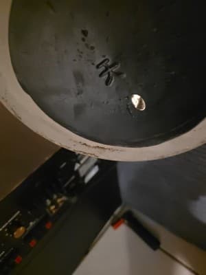 24" Inch Mid Century French Limoges Cobalt Blue Gold XL Porcelain Vase - Thumbnail 6