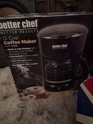 BETTER CHEF 12 CUP COFFEE MAKER BLACK IM 112B - Image 1