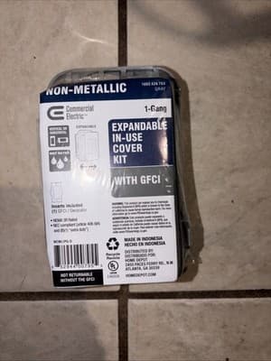 Commercial Electric 1Gang Extra Duty Non-Metallic Weatherproof Receptacle Cover - Thumbnail 2