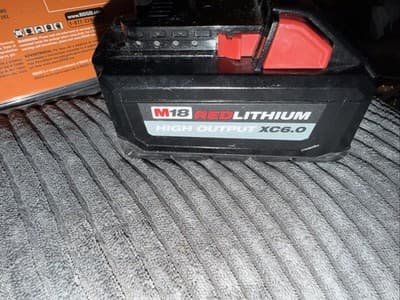 NEW Milwaukee Red Lithium High Output M18 XC6.0 battery - Image 1