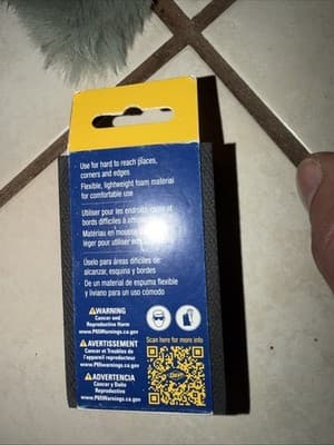 QEP Diamond Sanding Block 120 Medium Grit Flexible Lightweight Foam Gray - Thumbnail 3