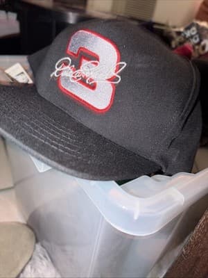 Vintage Dale Earnhardt Sr #3 NASCAR Chase Snapback Hat Embroidered Flag All Over - Thumbnail 2