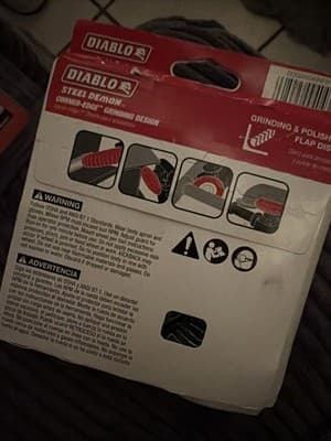 Diablo DCC045040N01F 40 Grit Steel Demon Corner-Edge Flap Disc 4-1/2 Dia. in. - Thumbnail 2