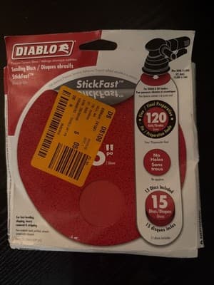 (15-Pk) Diablo ROS Stick Fast Discs 120 Grit DCD060120P15G - Image 1