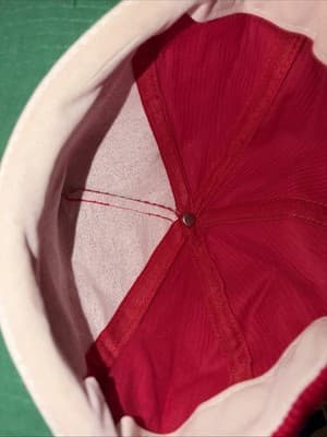 Men’s Vintage Final Four 1989 Hat NCAA Basketball Corduroy Snapback Red Rare - Thumbnail 3