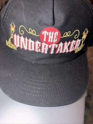 Extremely RARE 90’s WWF The Undertaker Spider And web SnapBack Hat - Image 1