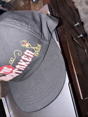 Extremely RARE 90’s WWF The Undertaker Spider And web SnapBack Hat - Thumbnail 2