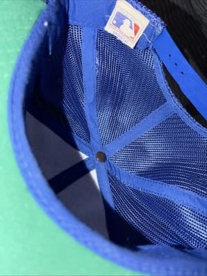 Seattle Mariners Trucker Hat Vintage 1980s snapback Blue - Thumbnail 3