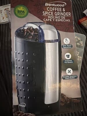 Brentwood 150W Coffee Grinder in Black - Image 1