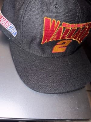 Vintage 90s Miller Racing Rusty Wallace #2 Snapback Hat Nutmeg Mills - Image 1