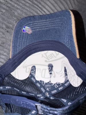 Von Dutch Unisex Adult Denim Hat, One Size - Blue - Thumbnail 4