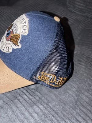 Von Dutch Unisex Adult Denim Hat, One Size - Blue - Thumbnail 2