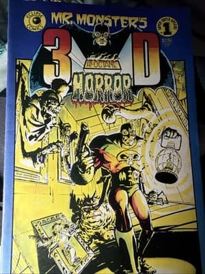 Mr. Monster's 3-D Hi-Octane Horror Comic Book #1 Eclipse 1986 VERY HIGH GRADE - Image 1
