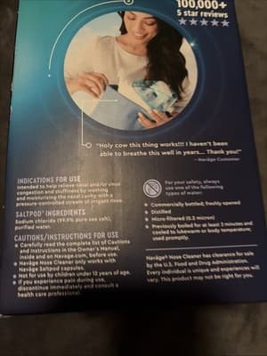 Navage RSI23 Nasal Irrigator Kit - Blue/White - Thumbnail 3