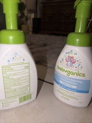 Babyganics Alcohol-Free Foaming Hand Sanitizer, Pump, Fragrance Free, 2 Pack - Thumbnail 3