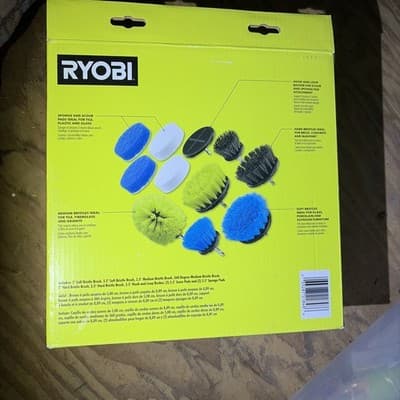 RYOBI A95SPBK223 Scrubber Brush Accessory Kit (11 Piece) NEW Free Shipping - Thumbnail 3