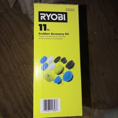 RYOBI A95SPBK223 Scrubber Brush Accessory Kit (11 Piece) NEW Free Shipping - Thumbnail 2