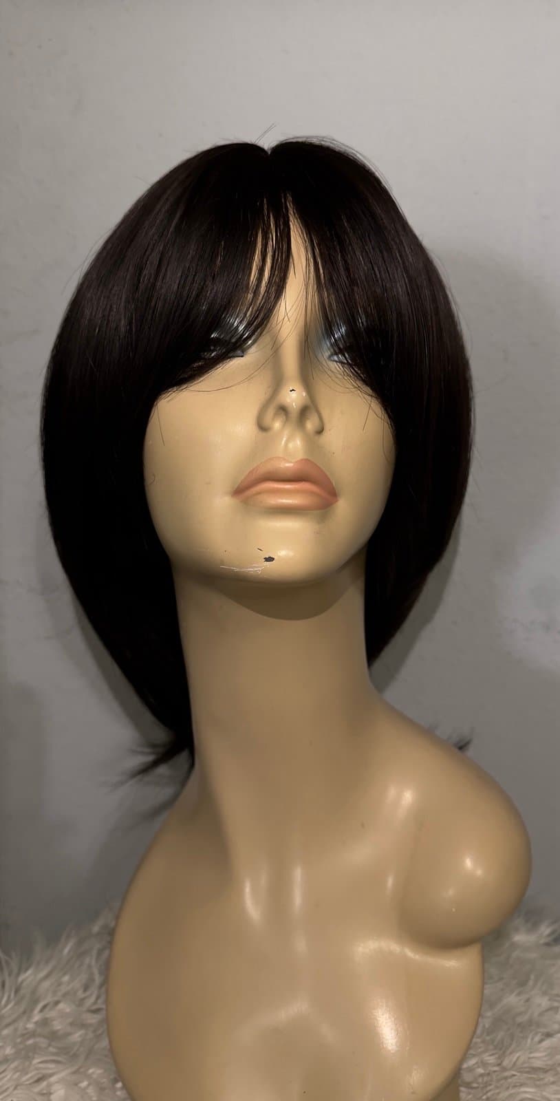 Synthetic Blend Wig with Curtain bangs and realistic scalp - Thumbnail 2