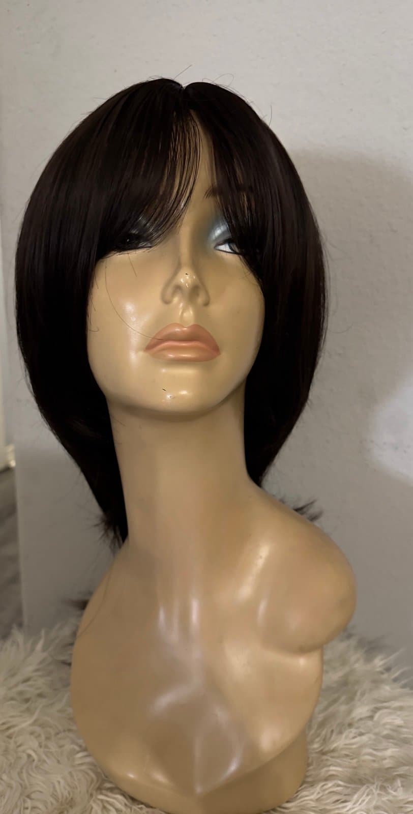 Synthetic Blend Wig with Curtain bangs and realistic scalp - Thumbnail 8