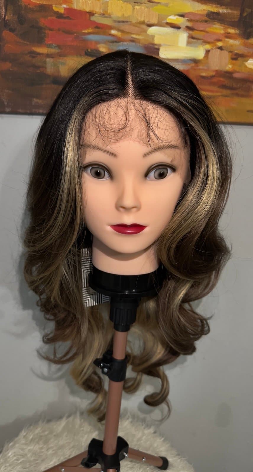 Synthetic Blend Wig middle part - Thumbnail 4