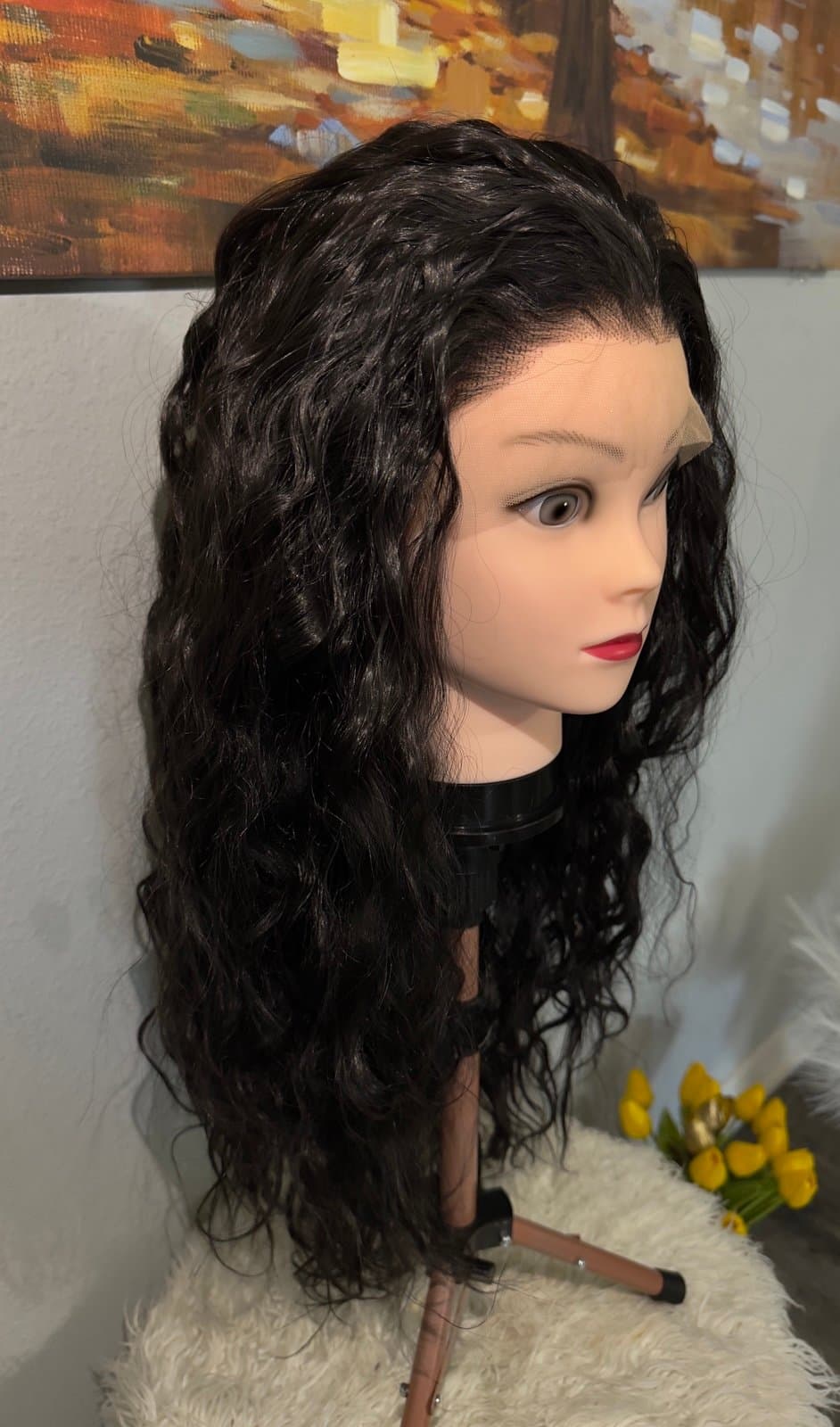 Synthetic Blend Lace Wig - Thumbnail 4