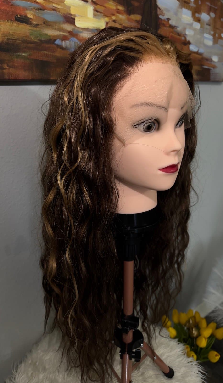 Synthetic Blend Lace Wig - Thumbnail 3