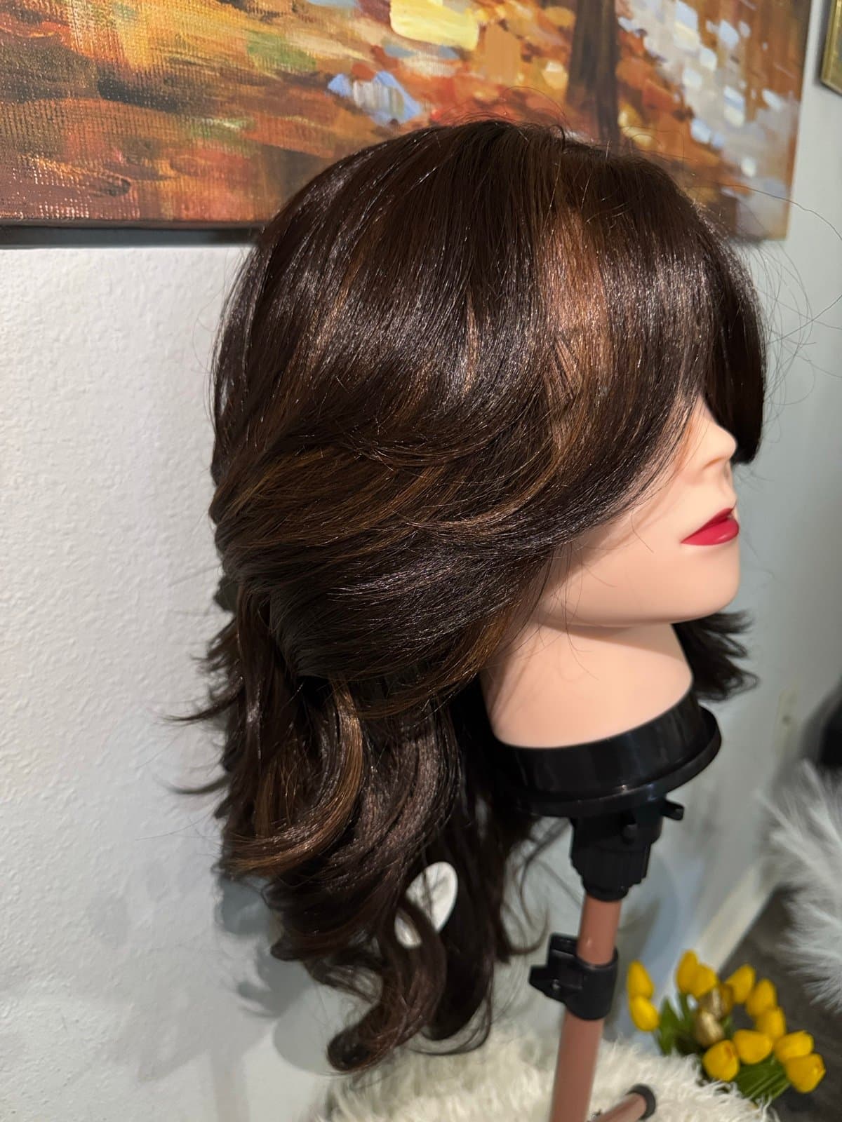 Synthetic Blend Wig middle part - Thumbnail 7