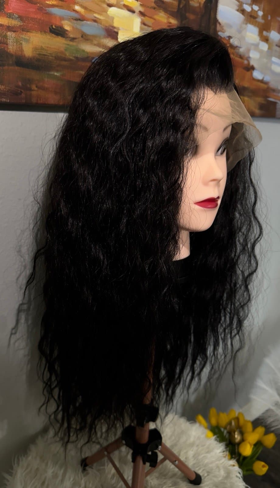 Synthetic Blend Lace Wig - Thumbnail 7