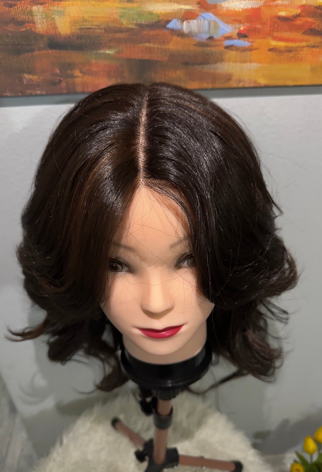 Synthetic Blend Wig middle part - Thumbnail 4
