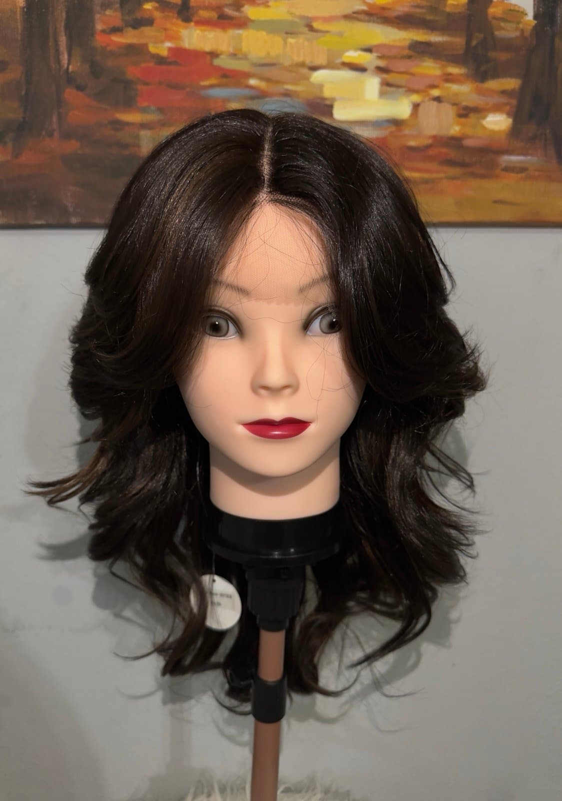 Synthetic Blend Wig middle part