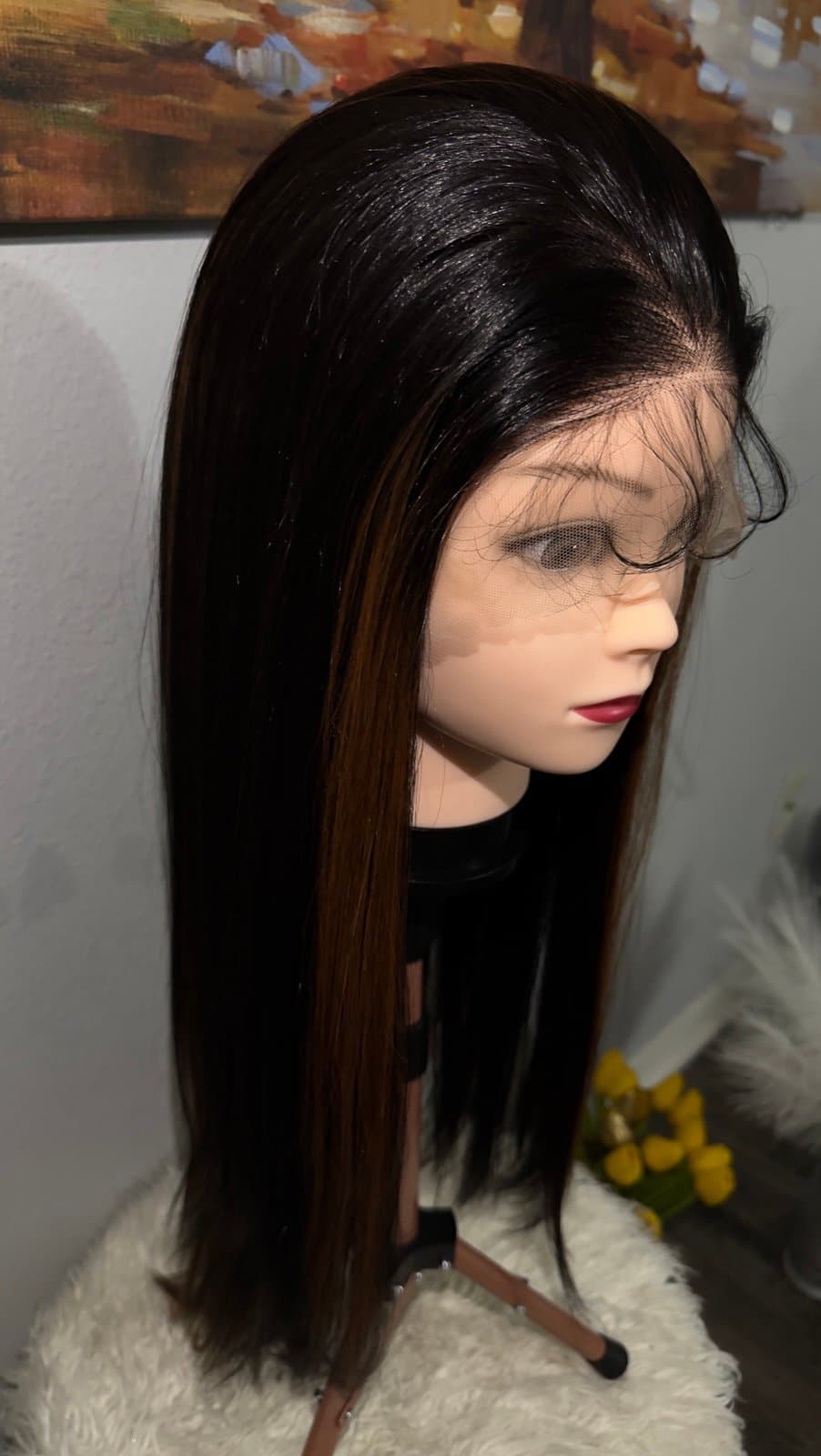 Synthetic Blend Lace Wig 13x6lace wig - Thumbnail 3