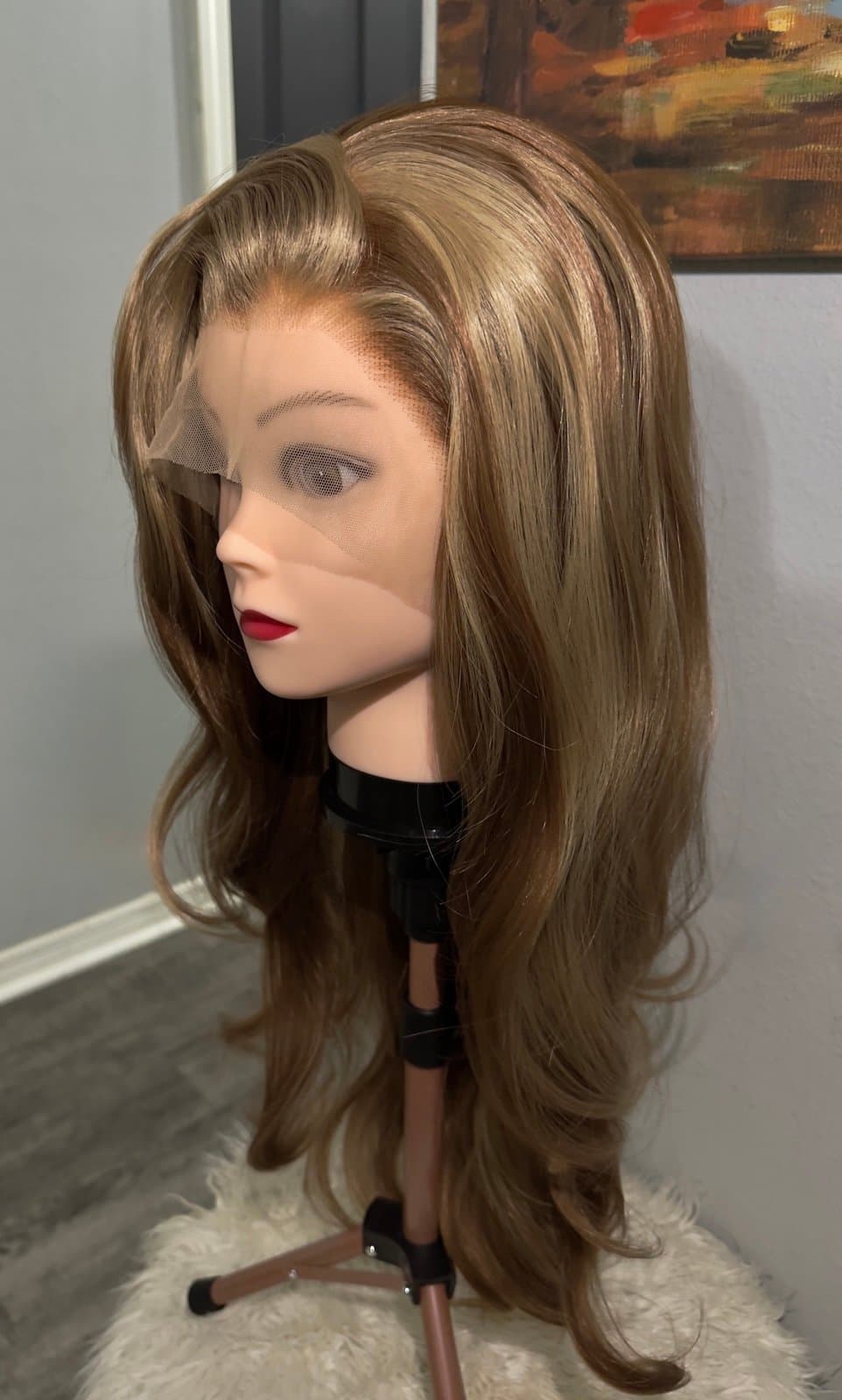 Synthetic Blend Wig Free Part - Thumbnail 10