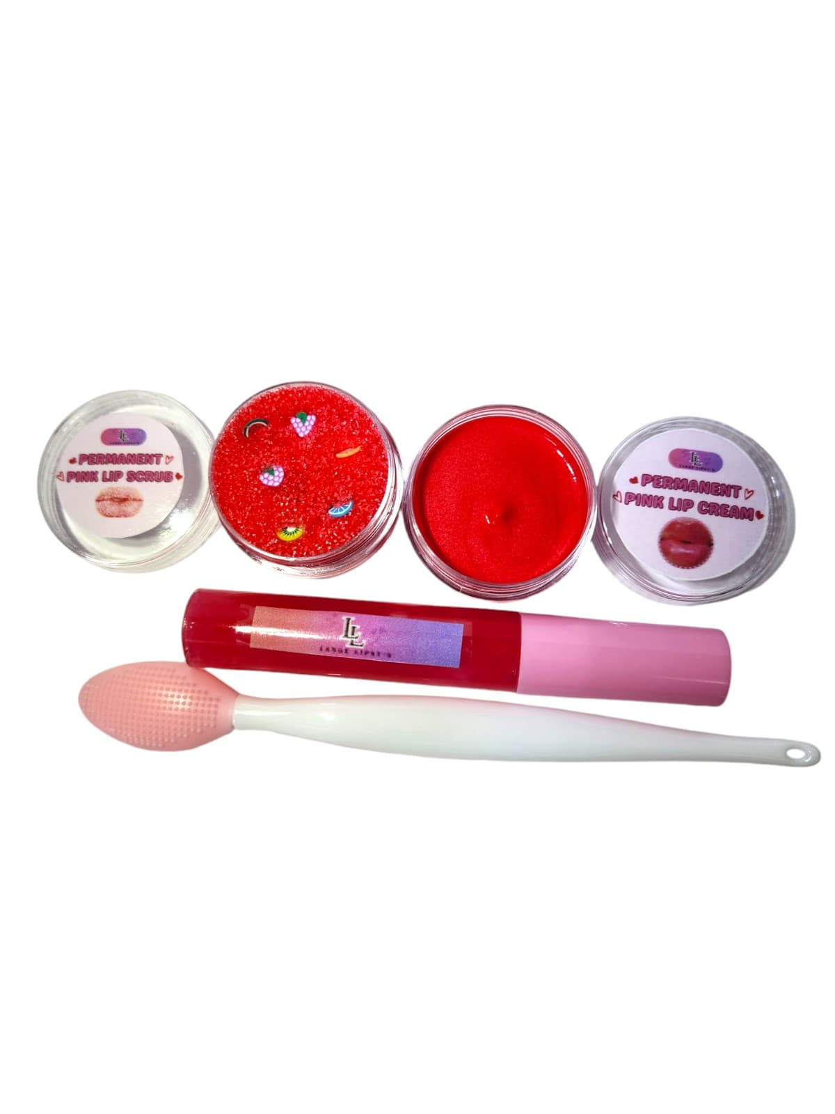 Powerful Brightening Lip Kit of 4: Lip Cream, Sugar Scrub & Scrub & Lip Gloss - Thumbnail 4