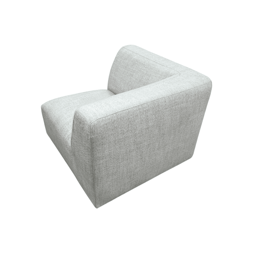 Simpli Home Rex Corner Sofa Module, Handcrafted Modern-Style Corner Accent Chair for Living Room - Thumbnail 5