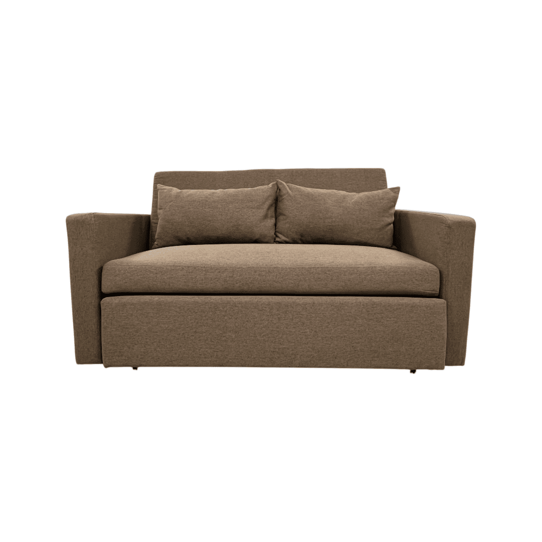 Latitude Run Lateresa Small Loveseat Pull-Out Sofa Bed - Adjustable Backrest With 2 Soft Pillows - Thumbnail 2